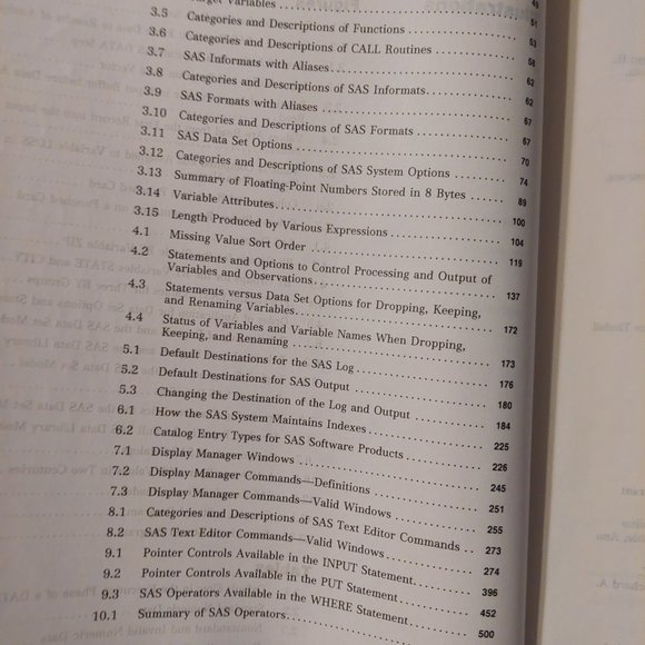 SAS language book - Picture 5 of 13